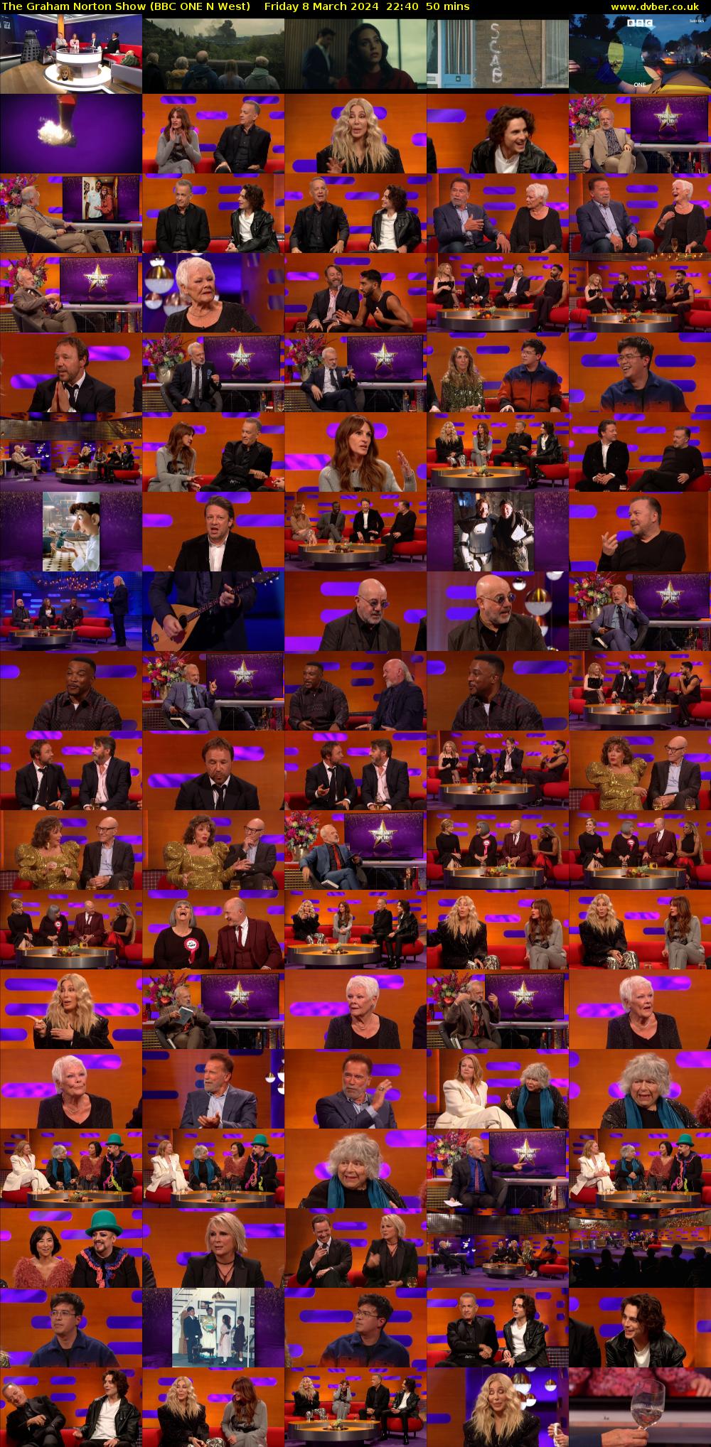 The Graham Norton Show (BBC ONE N West) Friday 8 March 2024 22:40 - 23:30