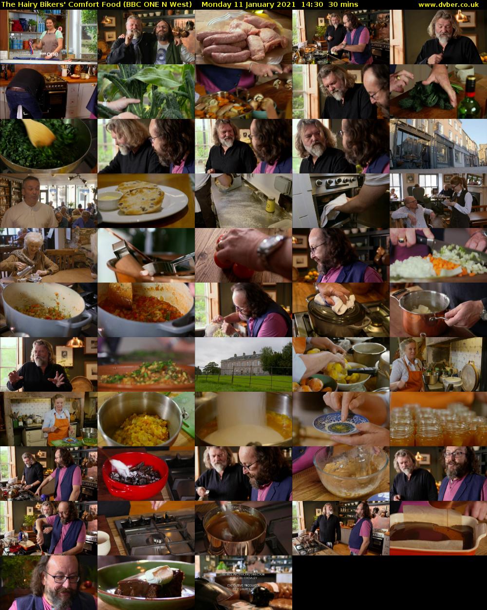 The Hairy Bikers' Comfort Food (BBC ONE N West) Monday 11 January 2021 14:30 - 15:00