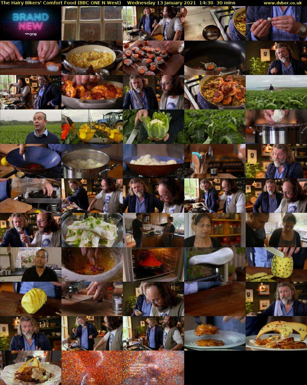 The Hairy Bikers' Comfort Food (BBC ONE N West) Wednesday 13 January 2021 14:30 - 15:00