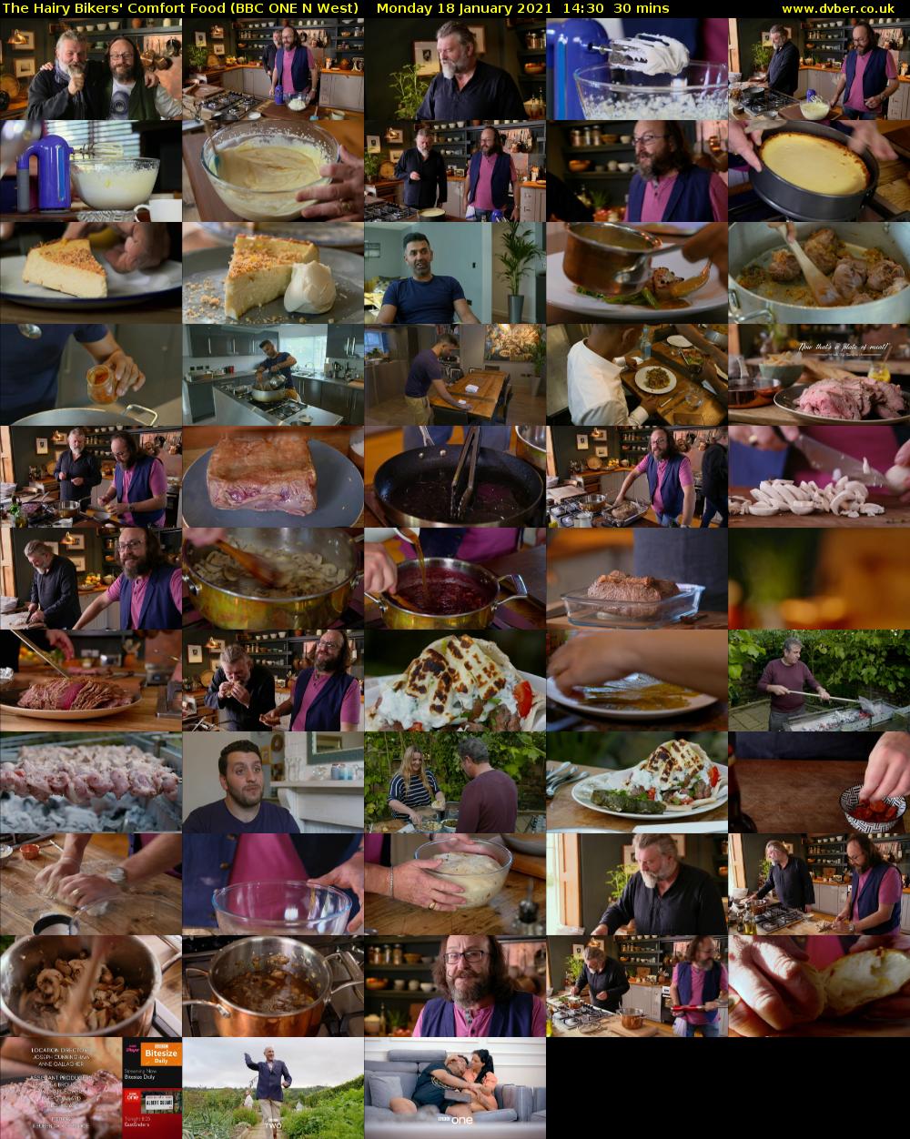 The Hairy Bikers' Comfort Food (BBC ONE N West) Monday 18 January 2021 14:30 - 15:00