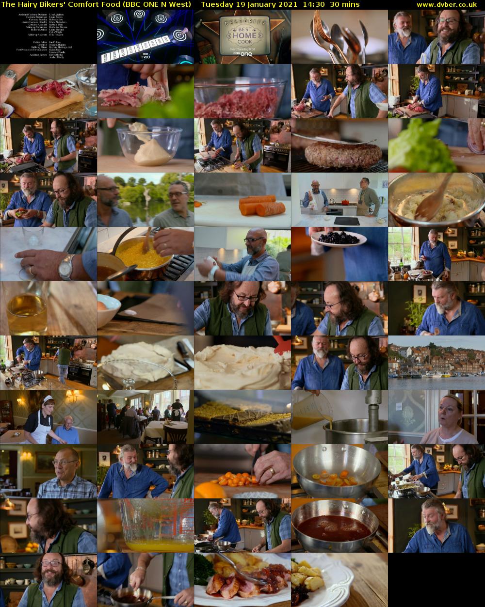 The Hairy Bikers' Comfort Food (BBC ONE N West) Tuesday 19 January 2021 14:30 - 15:00