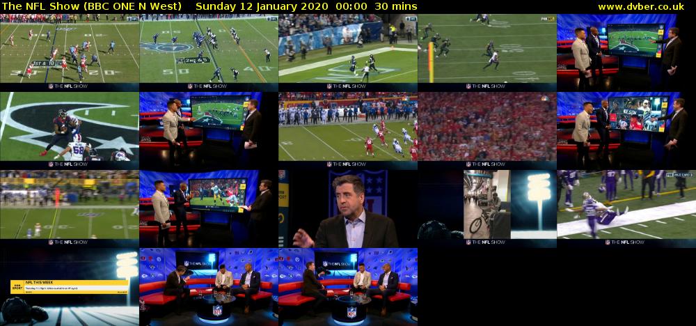 The NFL Show (BBC ONE N West) Sunday 12 January 2020 00:00 - 00:30