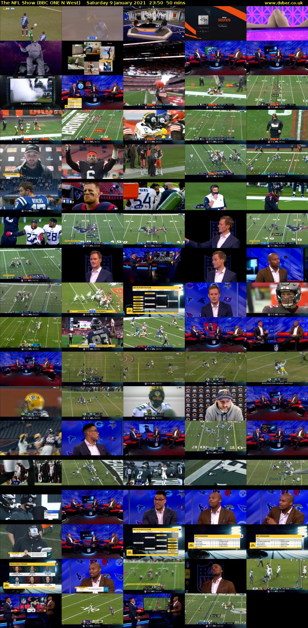 The NFL Show (BBC ONE N West) Saturday 9 January 2021 23:50 - 00:40