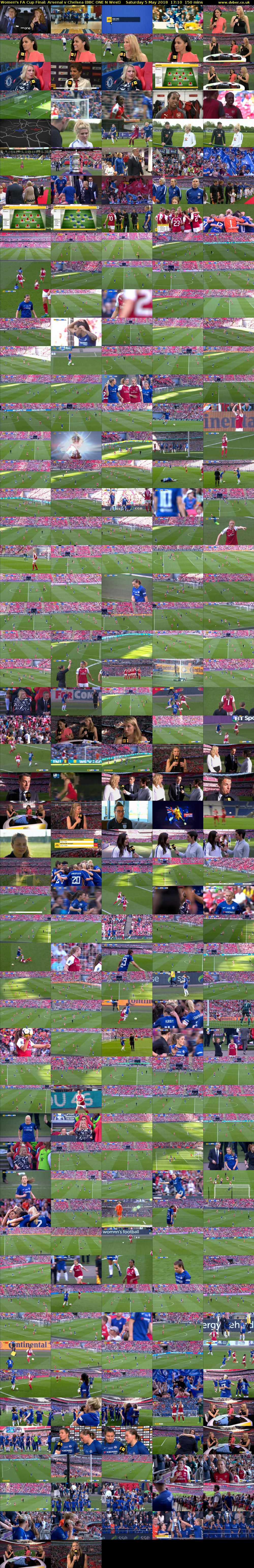 Women's FA Cup Final: Arsenal v Chelsea (BBC ONE N West) Saturday 5 May 2018 17:10 - 19:40