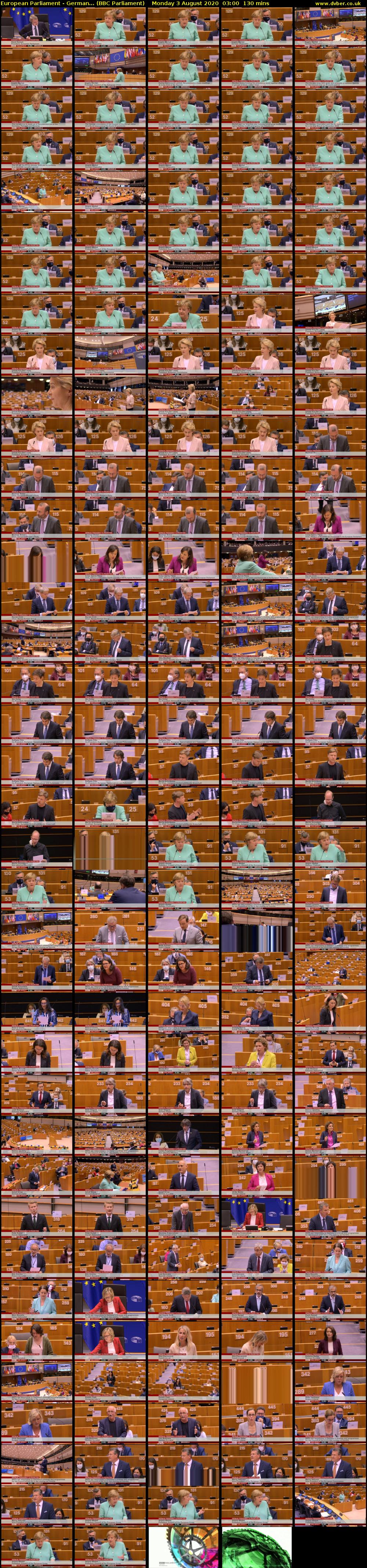 European Parliament - German... (BBC Parliament) Monday 3 August 2020 03:00 - 05:10