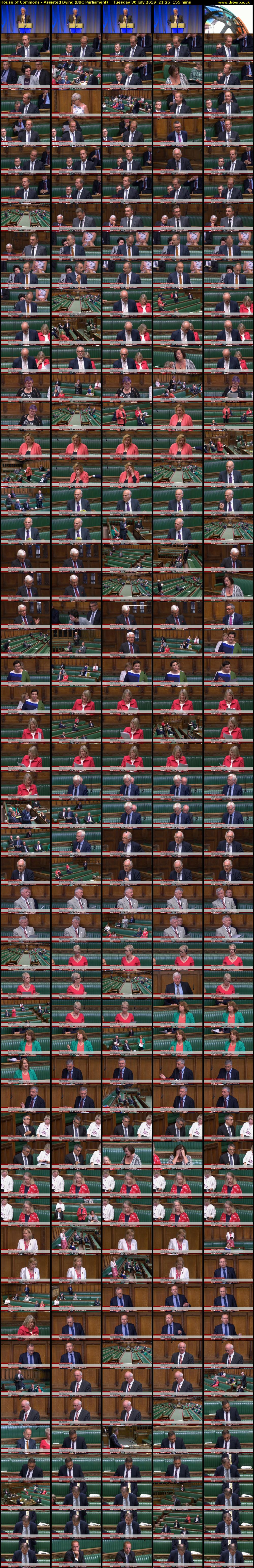 House of Commons - Assisted Dying (BBC Parliament) Tuesday 30 July 2019 21:25 - 00:00
