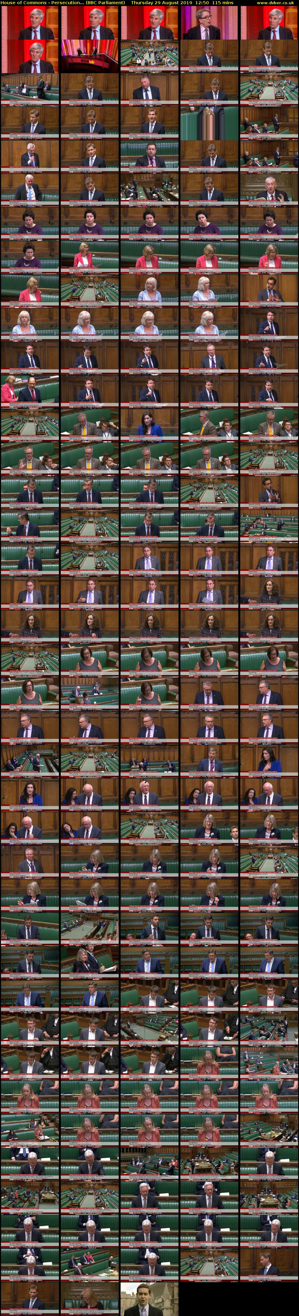 House of Commons - Persecution... (BBC Parliament) Thursday 29 August 2019 12:50 - 14:45