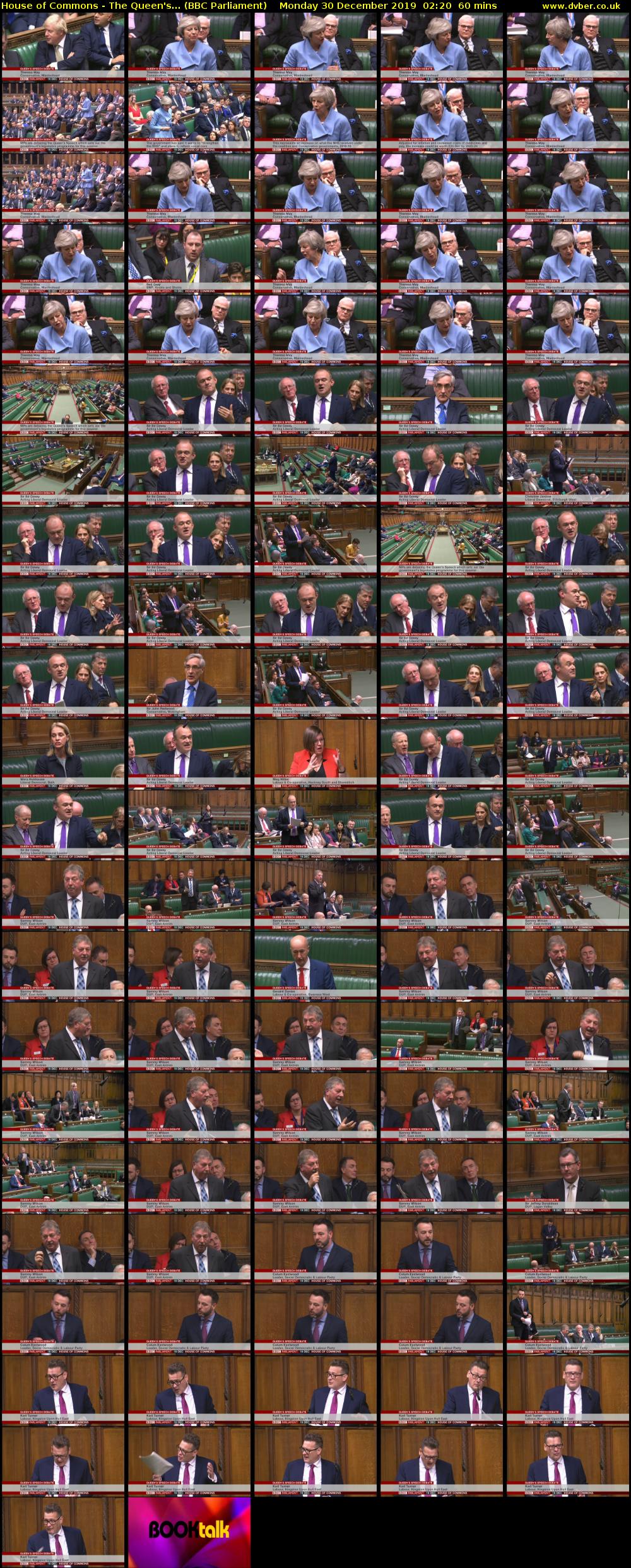House of Commons - The Queen's... (BBC Parliament) Monday 30 December 2019 02:20 - 03:20