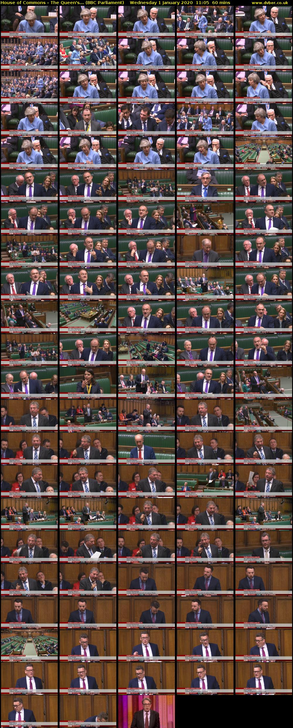 House of Commons - The Queen's... (BBC Parliament) Wednesday 1 January 2020 11:05 - 12:05