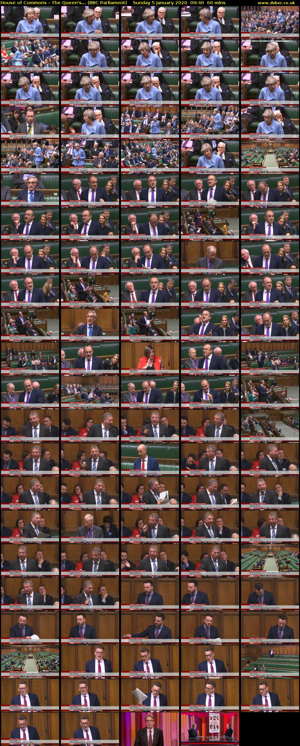 House of Commons - The Queen's... (BBC Parliament) Sunday 5 January 2020 09:40 - 10:40
