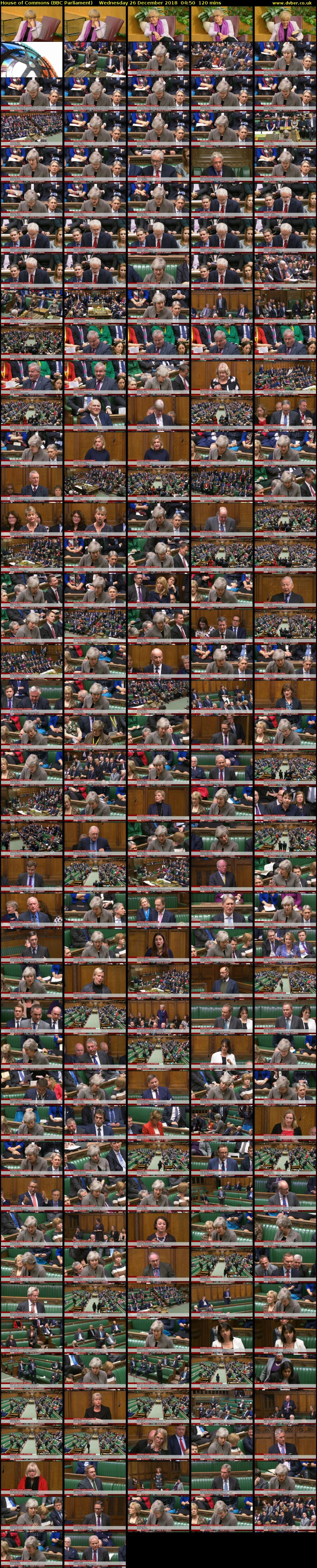 House of Commons (BBC Parliament) Wednesday 26 December 2018 04:50 - 06:50