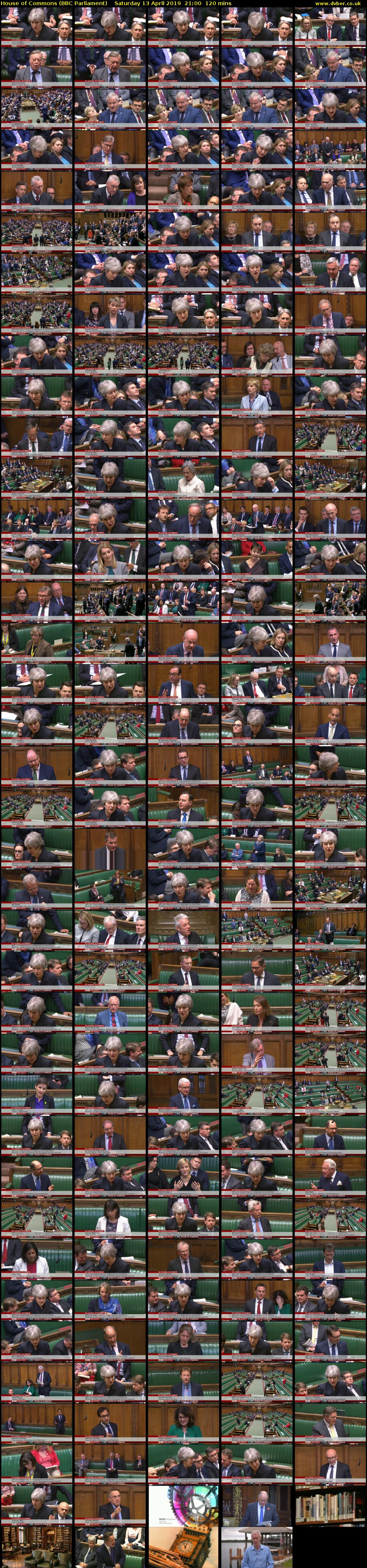 House of Commons (BBC Parliament) Saturday 13 April 2019 21:00 - 23:00