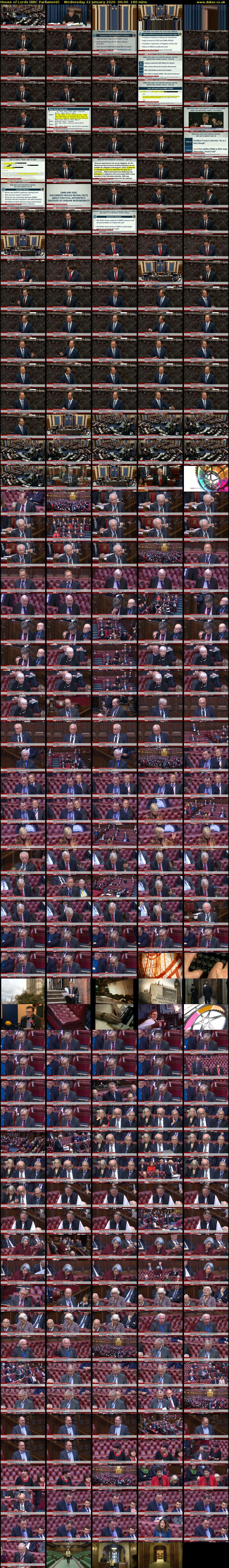 House of Lords (BBC Parliament) Wednesday 22 January 2020 06:00 - 09:00