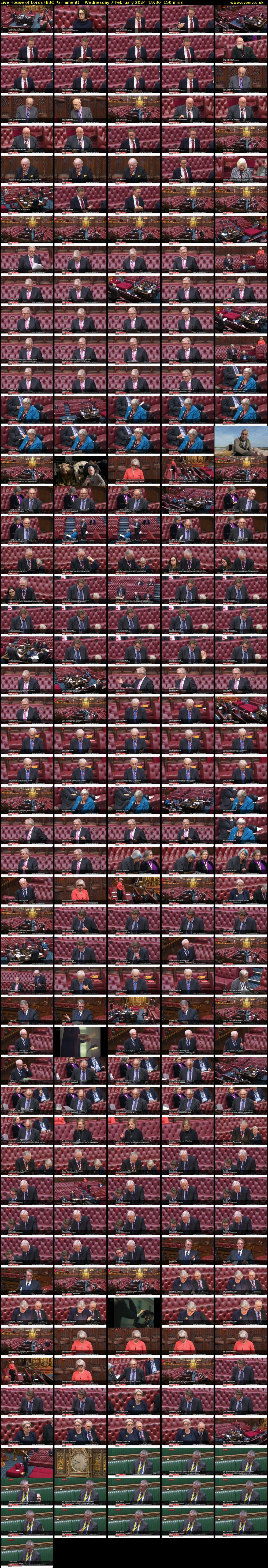 Live House of Lords (BBC Parliament) Wednesday 7 February 2024 19:30 - 22:00