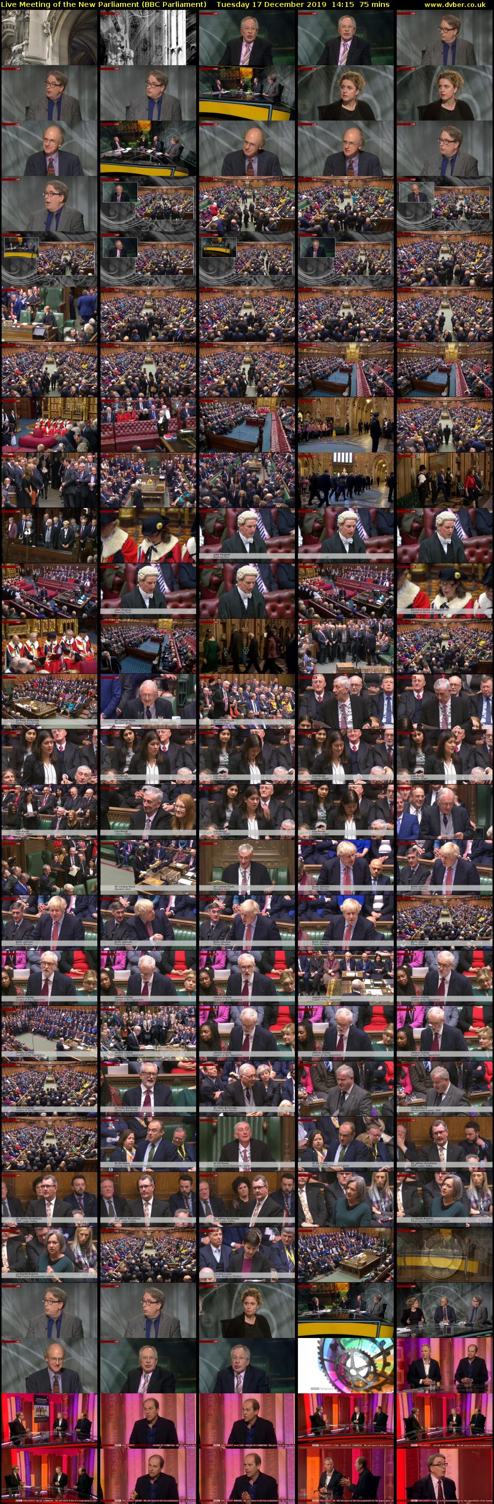 Live Meeting of the New Parliament (BBC Parliament) Tuesday 17 December 2019 14:15 - 15:30