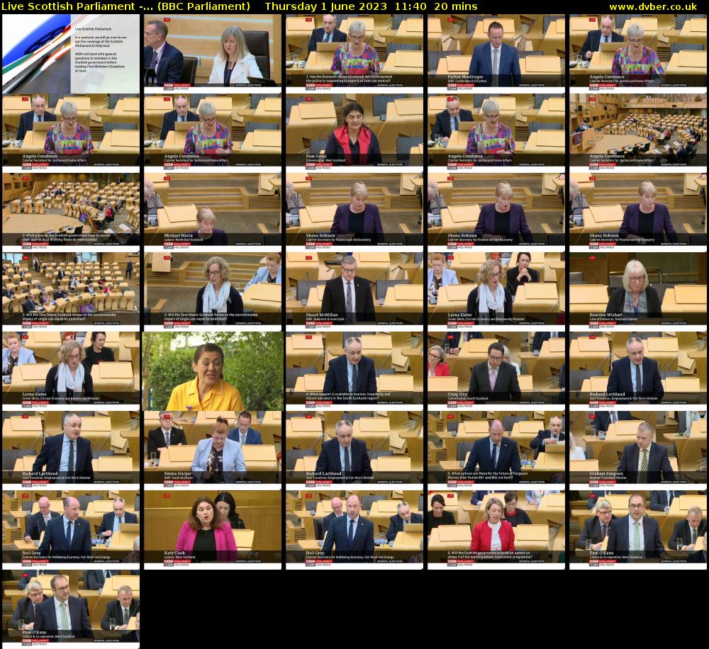 Live Scottish Parliament -... (BBC Parliament) Thursday 1 June 2023 11:40 - 12:00