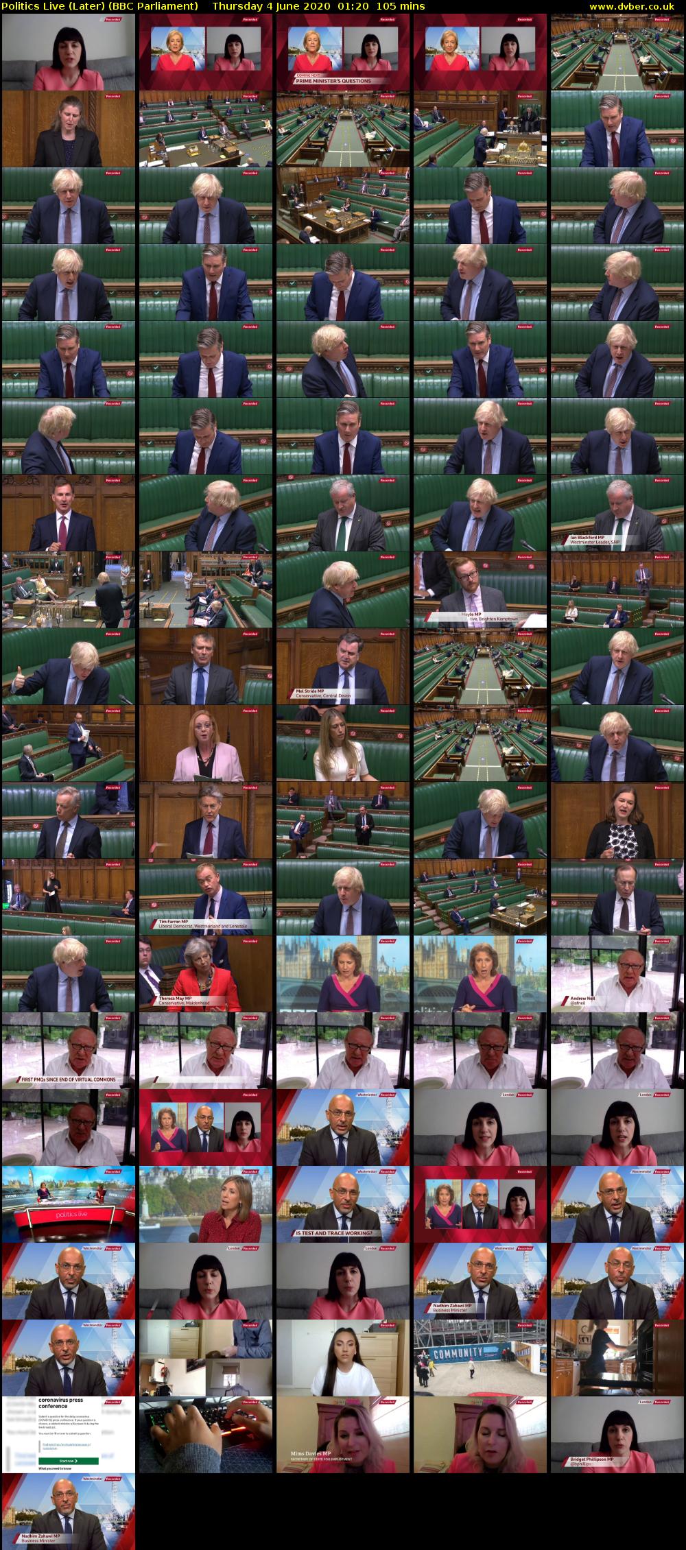 Politics Live (Later) (BBC Parliament) Thursday 4 June 2020 01:20 - 03:05
