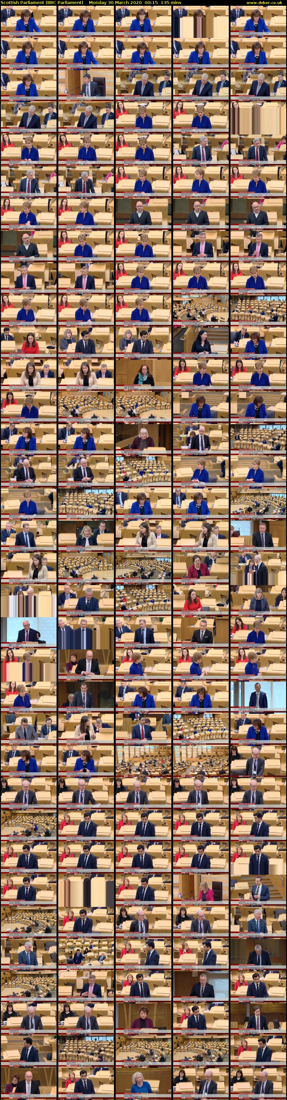 Scottish Parliament (BBC Parliament) Monday 30 March 2020 00:15 - 02:30
