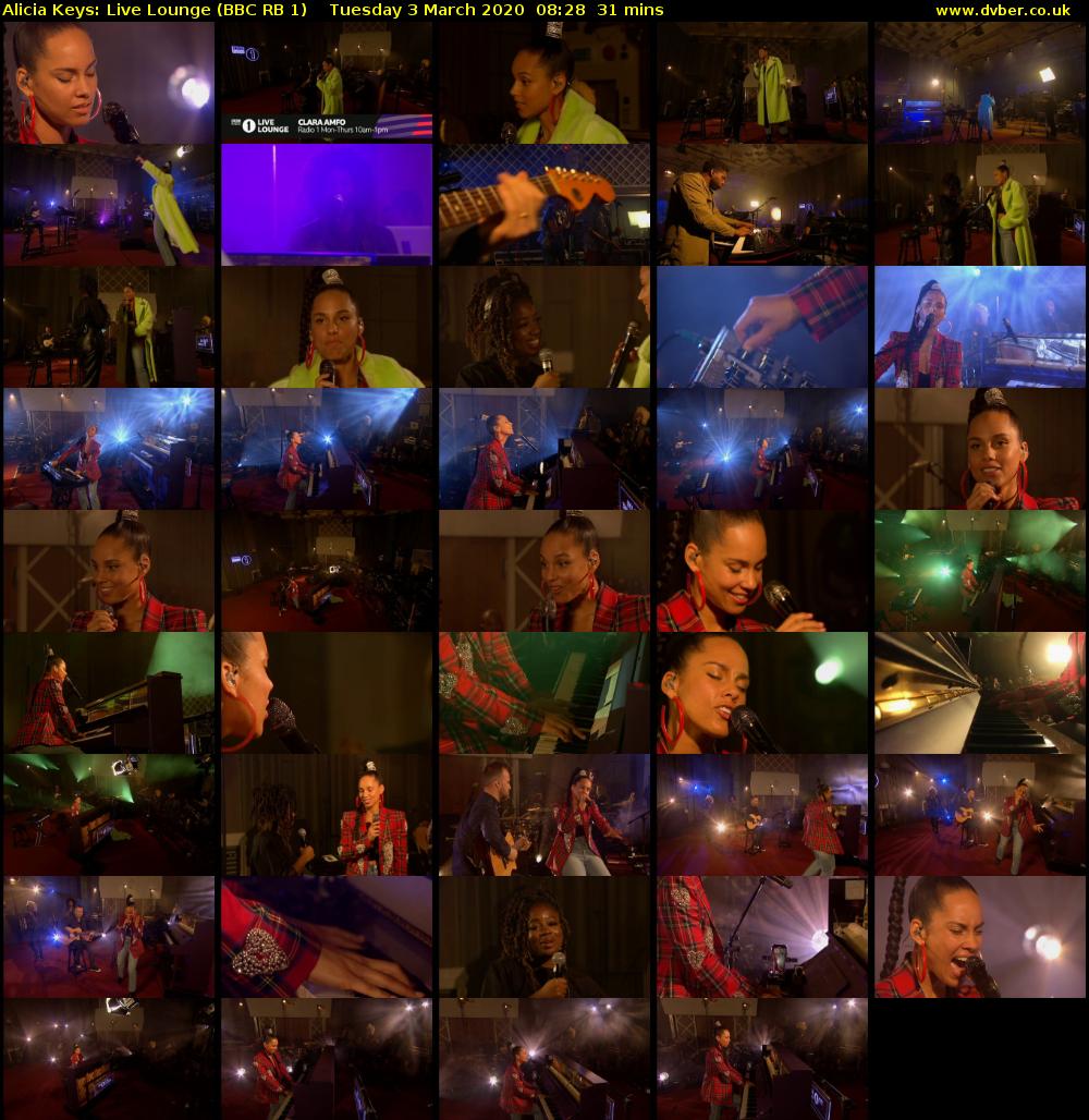 Alicia Keys: Live Lounge (BBC RB 1) Tuesday 3 March 2020 08:28 - 08:59