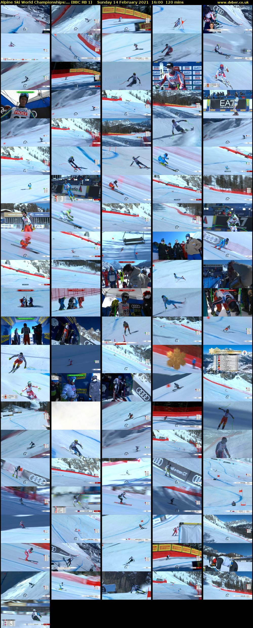 Alpine Ski World Championships:... (BBC RB 1) Sunday 14 February 2021 16:00 - 18:00