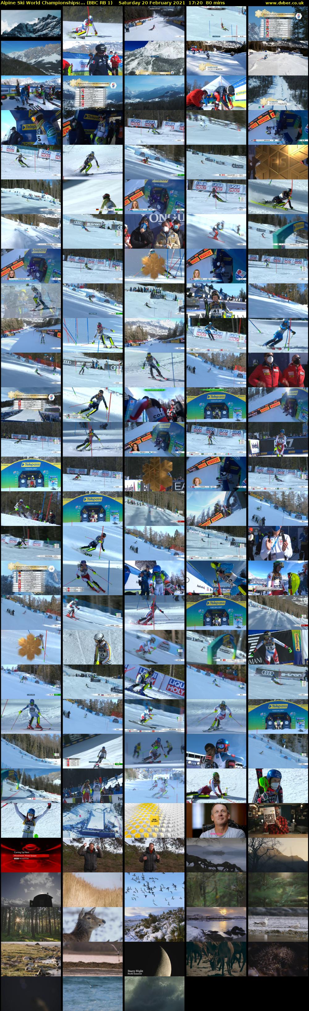 Alpine Ski World Championships:... (BBC RB 1) Saturday 20 February 2021 17:20 - 18:40
