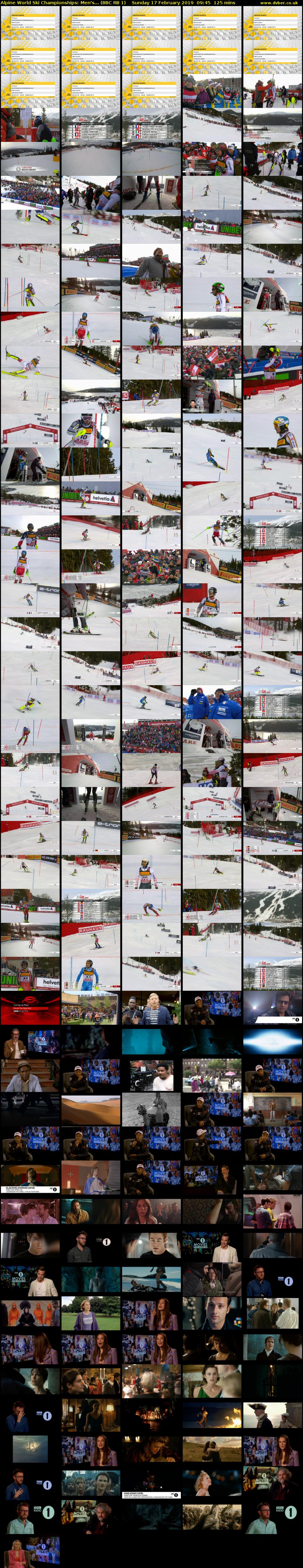 Alpine World Ski Championships: Men's... (BBC RB 1) Sunday 17 February 2019 09:45 - 11:50