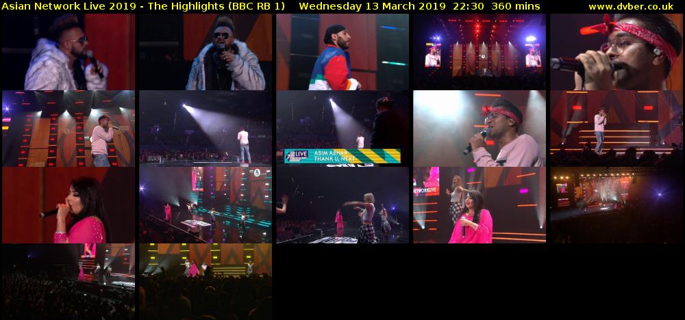 Asian Network Live 2019 - The Highlights (BBC RB 1) Wednesday 13 March 2019 22:30 - 04:30
