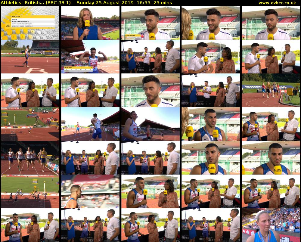 Athletics: British... (BBC RB 1) Sunday 25 August 2019 16:55 - 17:20