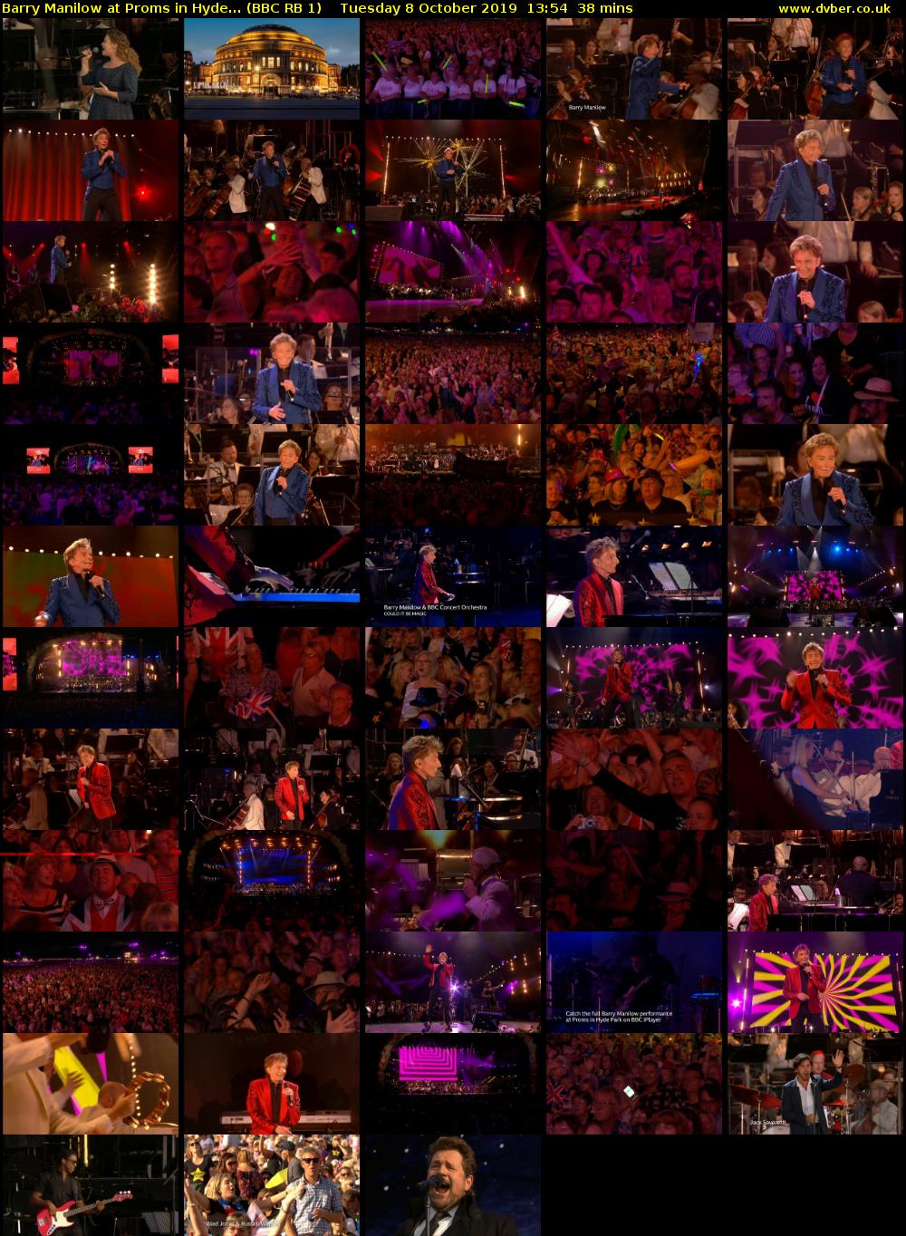Barry Manilow at Proms in Hyde... (BBC RB 1) Tuesday 8 October 2019 13:54 - 14:32