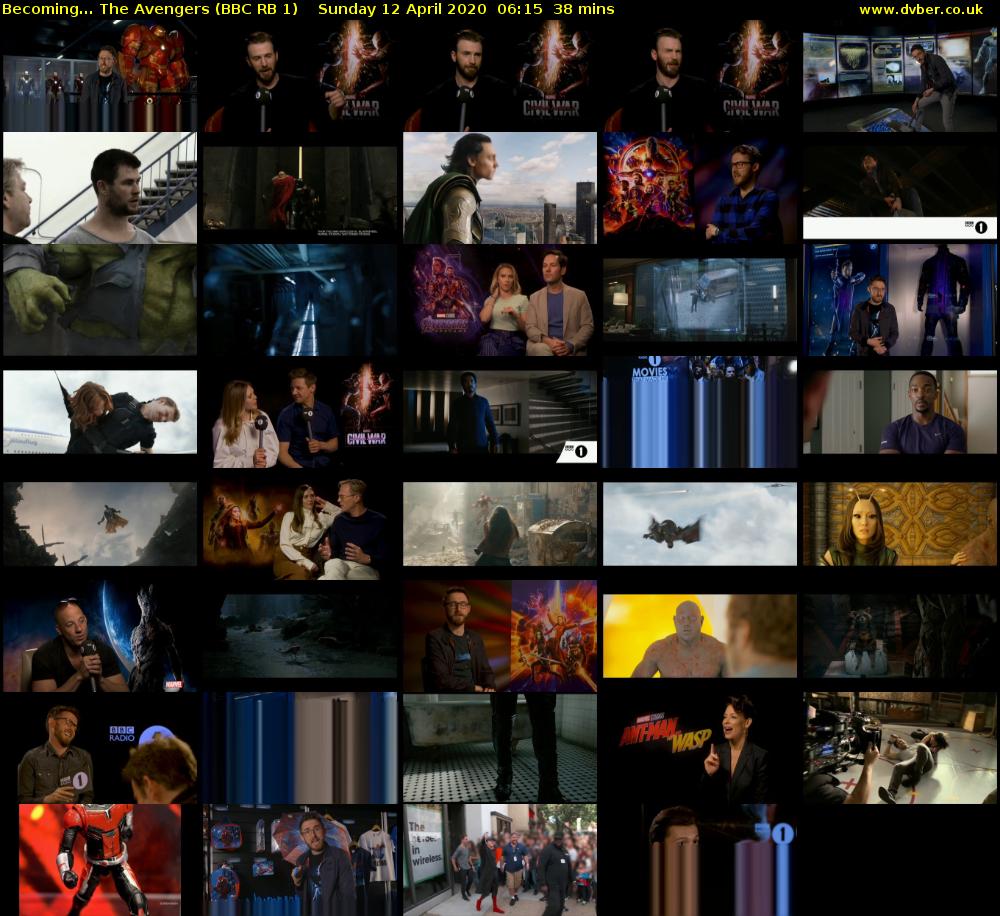 Becoming... The Avengers (BBC RB 1) Sunday 12 April 2020 06:15 - 06:53