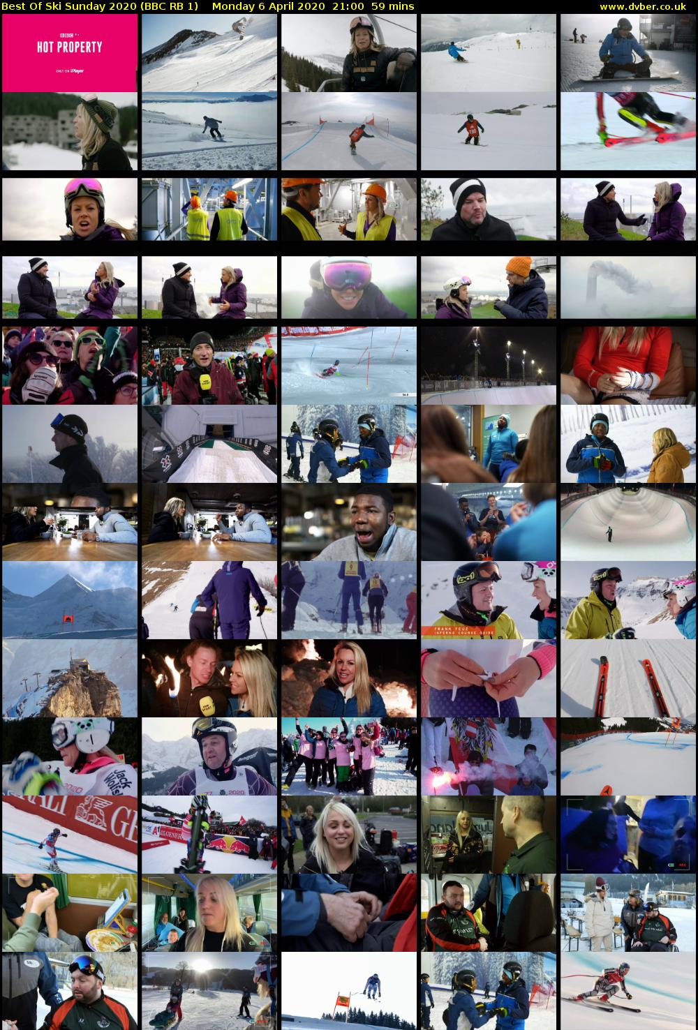Best Of Ski Sunday 2020 (BBC RB 1) Monday 6 April 2020 21:00 - 21:59