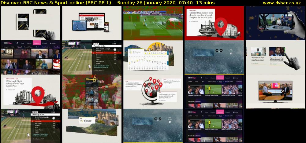 Discover BBC News & Sport online (BBC RB 1) Sunday 26 January 2020 07:40 - 07:53