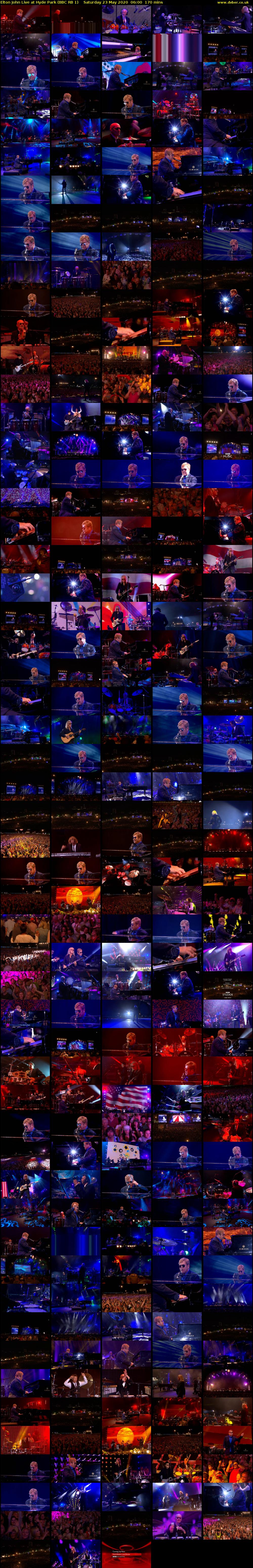Elton John Live at Hyde Park (BBC RB 1) Saturday 23 May 2020 06:00 - 08:50