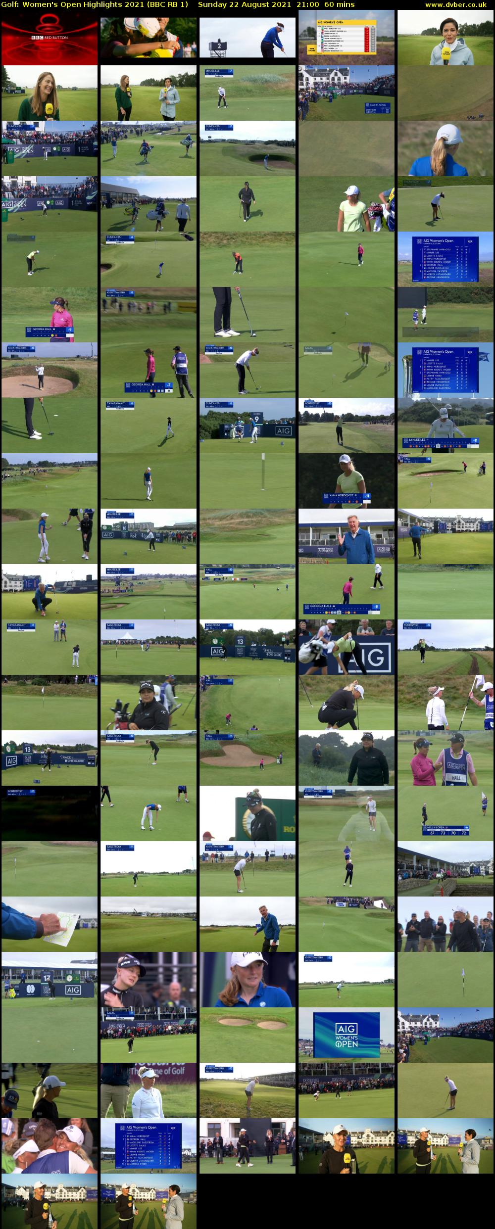 Golf: Women's Open Highlights 2021 (BBC RB 1) Sunday 22 August 2021 21:00 - 22:00