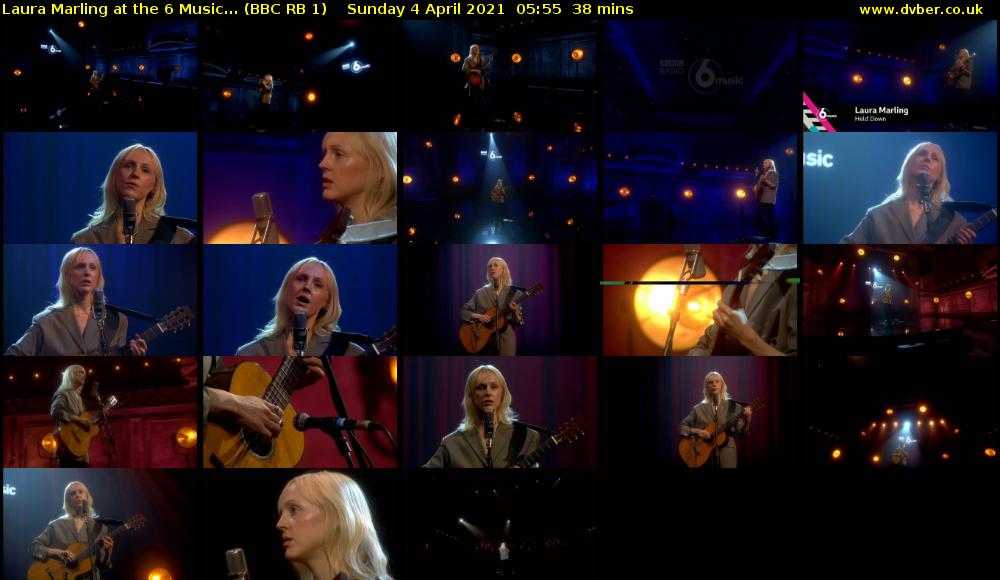 Laura Marling at the 6 Music... (BBC RB 1) Sunday 4 April 2021 05:55 - 06:33