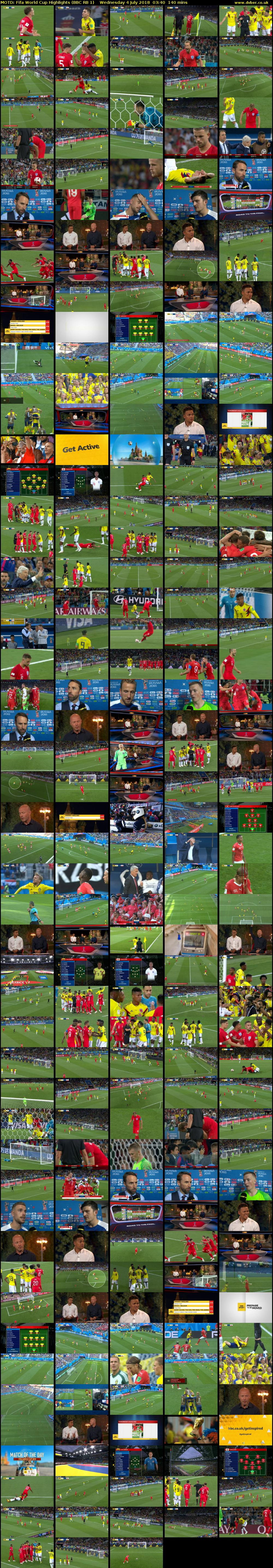 MOTD: Fifa World Cup Highlights (BBC RB 1) Wednesday 4 July 2018 03:40 - 06:00