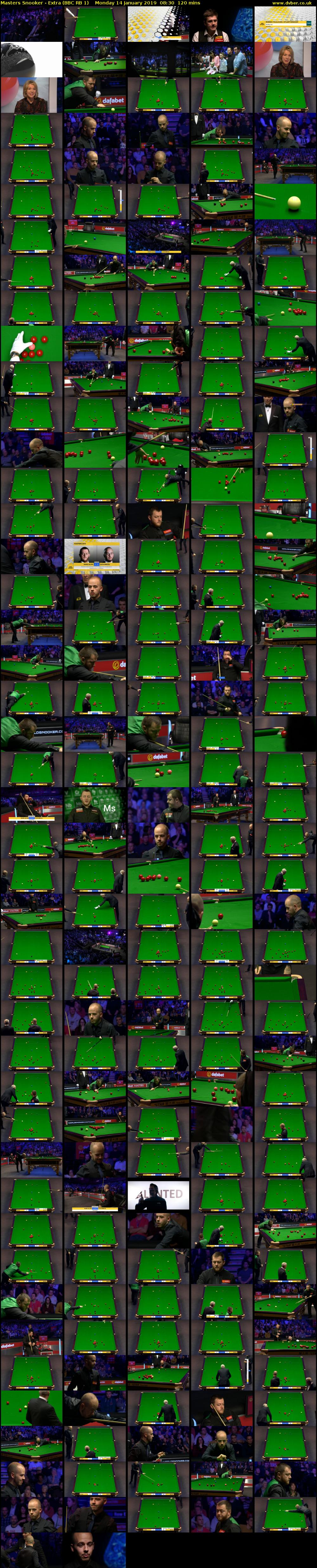 Masters Snooker - Extra (BBC RB 1) Monday 14 January 2019 08:30 - 10:30