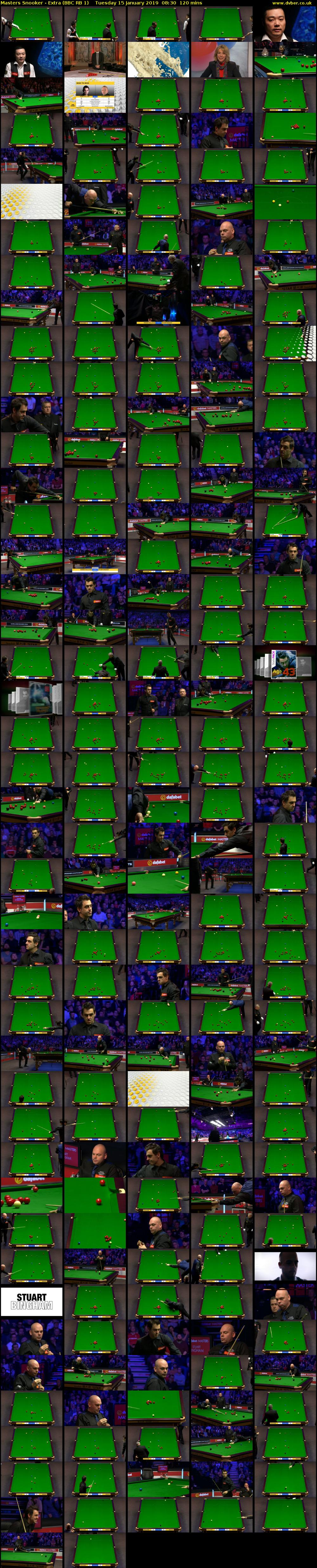 Masters Snooker - Extra (BBC RB 1) Tuesday 15 January 2019 08:30 - 10:30