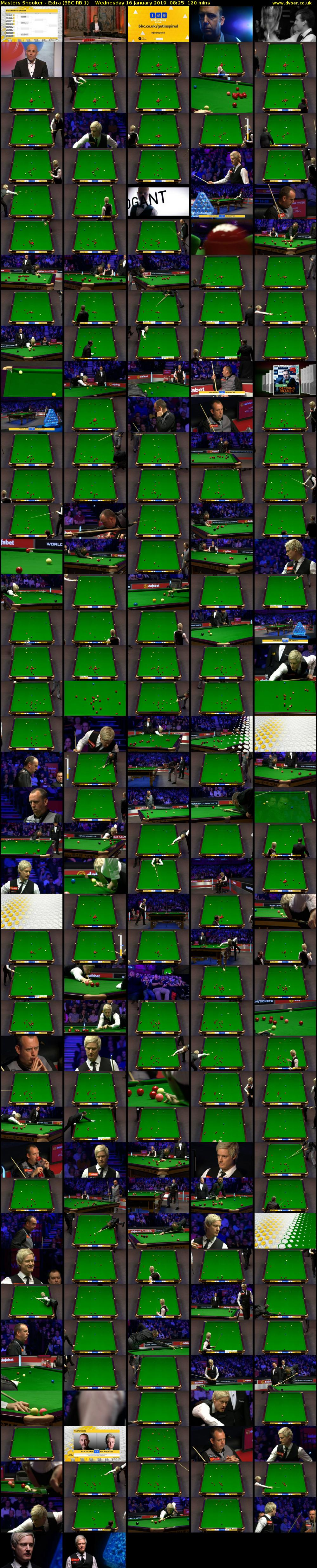 Masters Snooker - Extra (BBC RB 1) Wednesday 16 January 2019 08:25 - 10:25