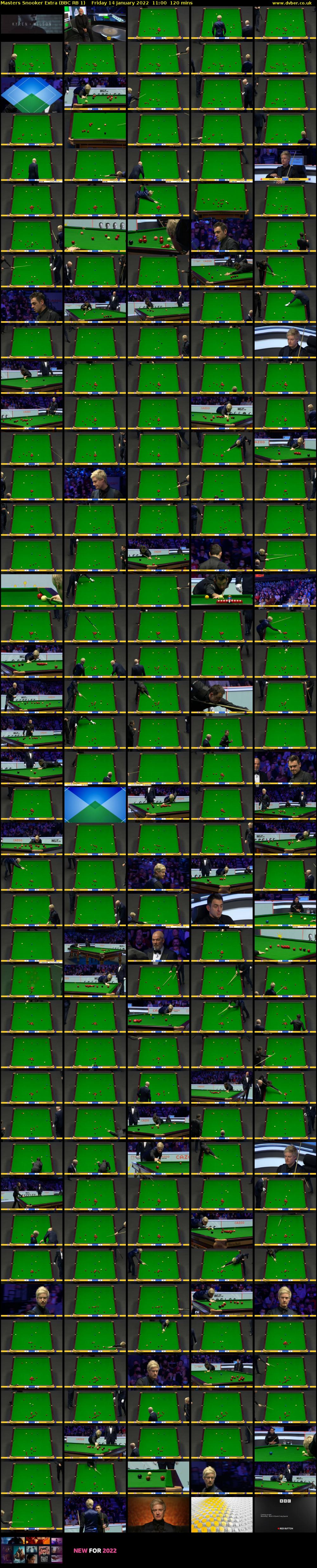 Masters Snooker Extra (BBC RB 1) Friday 14 January 2022 11:00 - 13:00