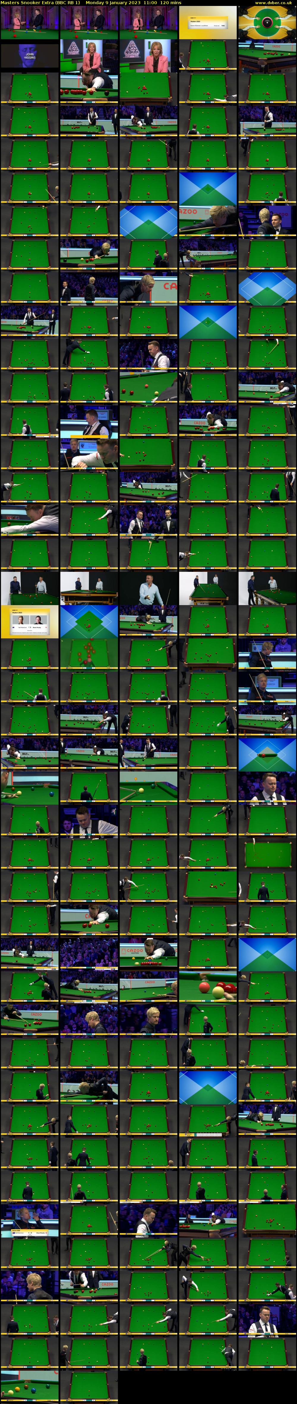 Masters Snooker Extra (BBC RB 1) Monday 9 January 2023 11:00 - 13:00