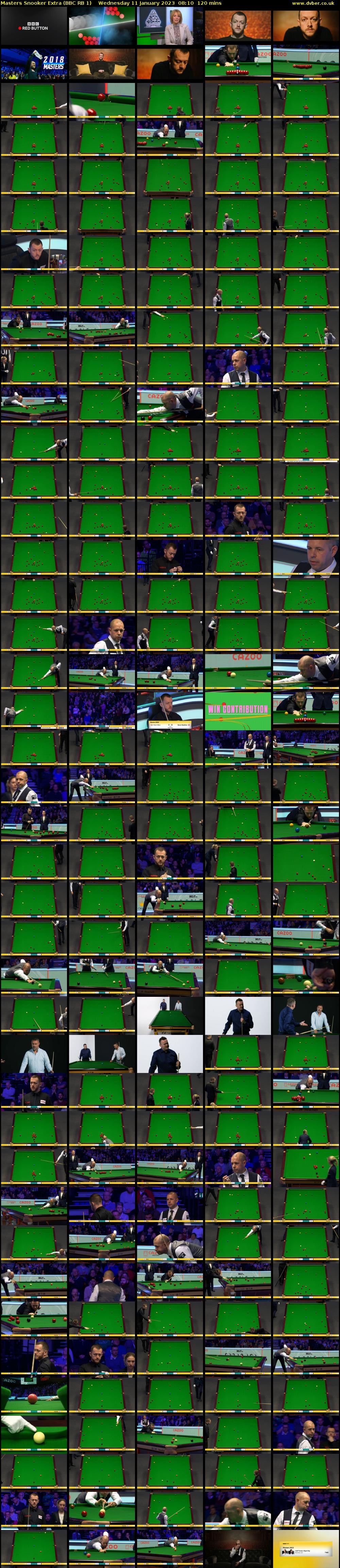 Masters Snooker Extra (BBC RB 1) Wednesday 11 January 2023 08:10 - 10:10