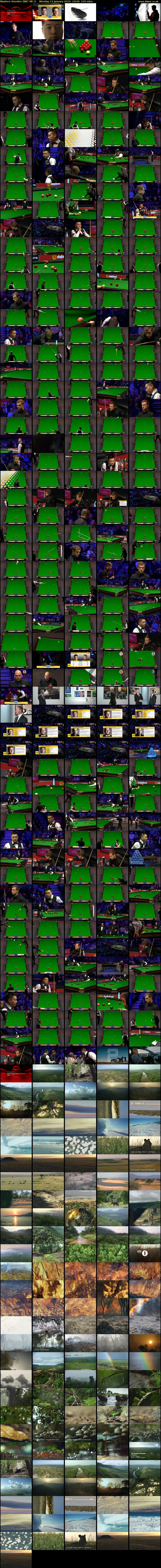 Masters Snooker (BBC RB 1) Monday 14 January 2019 19:00 - 23:00