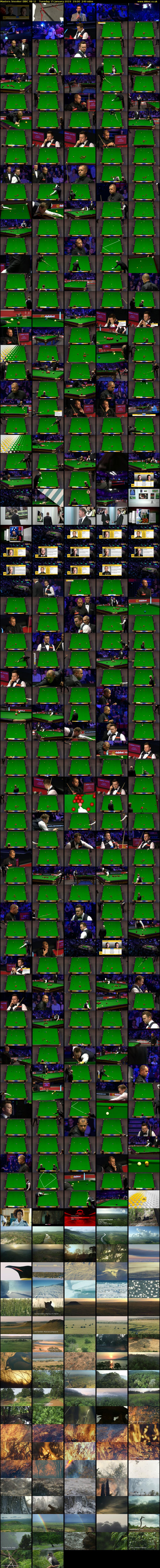 Masters Snooker (BBC RB 1) Tuesday 15 January 2019 19:00 - 23:00