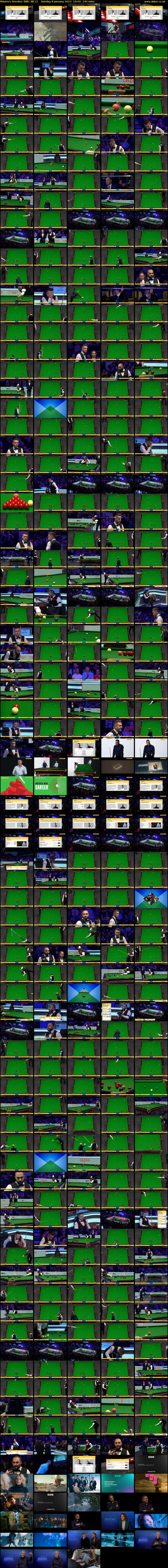 Masters Snooker (BBC RB 1) Sunday 8 January 2023 19:00 - 23:00