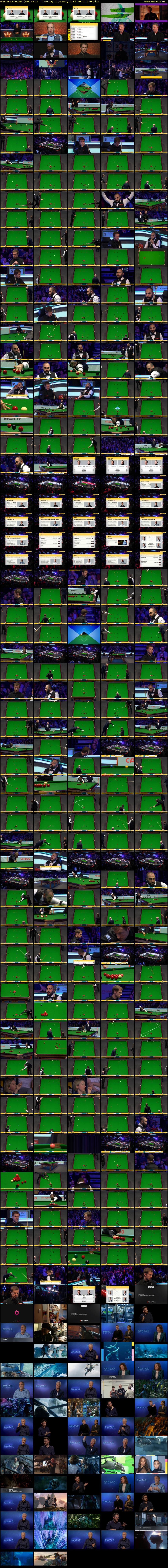 Masters Snooker (BBC RB 1) Thursday 12 January 2023 19:00 - 23:00