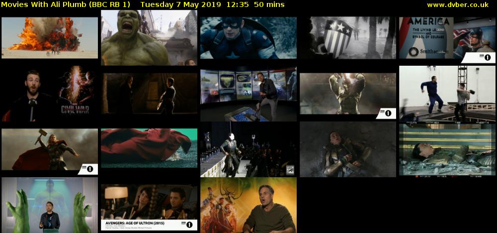 Movies With Ali Plumb (BBC RB 1) Tuesday 7 May 2019 12:35 - 13:25