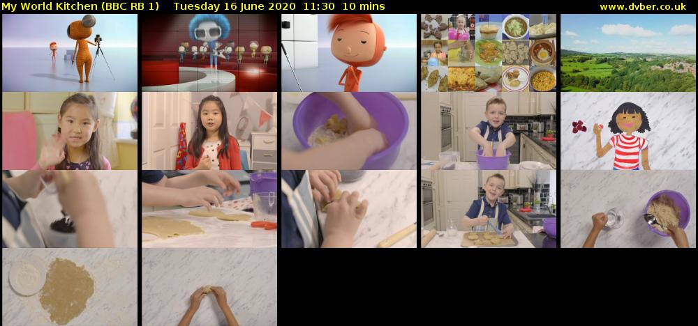 My World Kitchen (BBC RB 1) Tuesday 16 June 2020 11:30 - 11:40