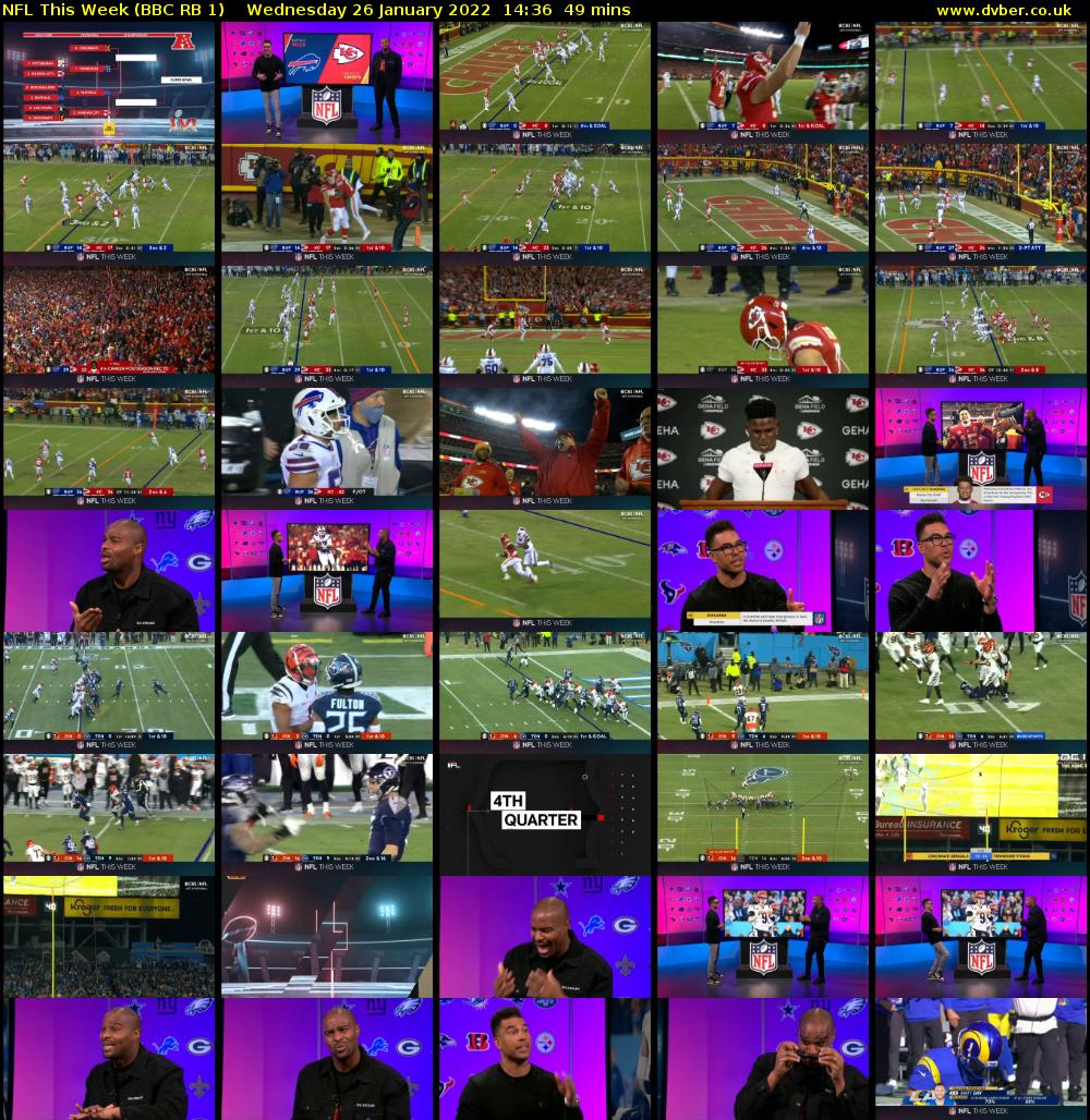 NFL This Week (BBC RB 1) Wednesday 26 January 2022 14:36 - 15:25