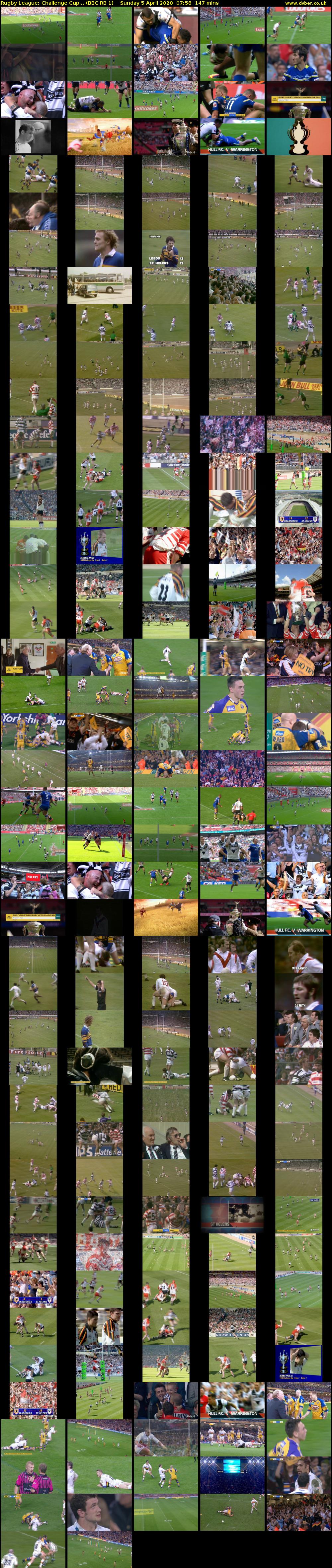 Rugby League: Challenge Cup... (BBC RB 1) Sunday 5 April 2020 07:58 - 10:25